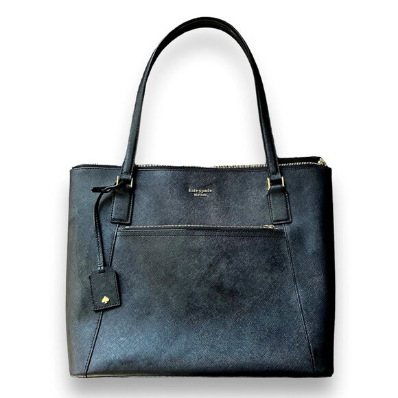Kate Spade Bag Cameron Street Black Saffiano Leather Laptop Tote